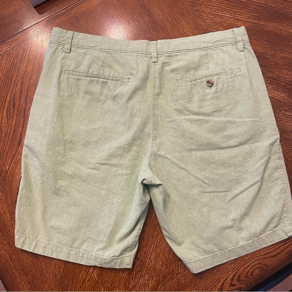 Light Green Banana Republic Aiden Short Cotton and Linen Blend Men’s 35